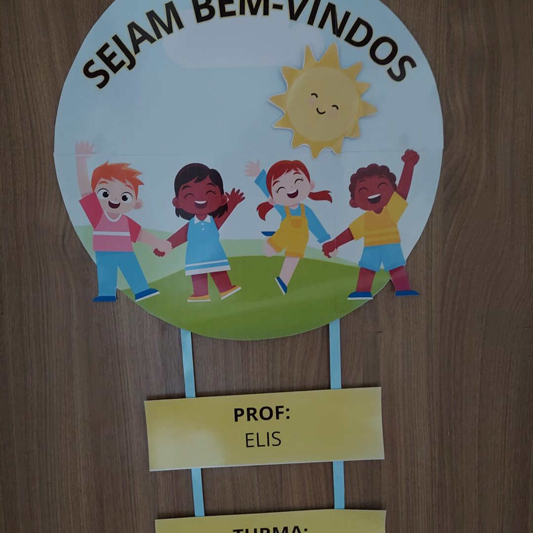 Painel Sejam bem-vindos crianças