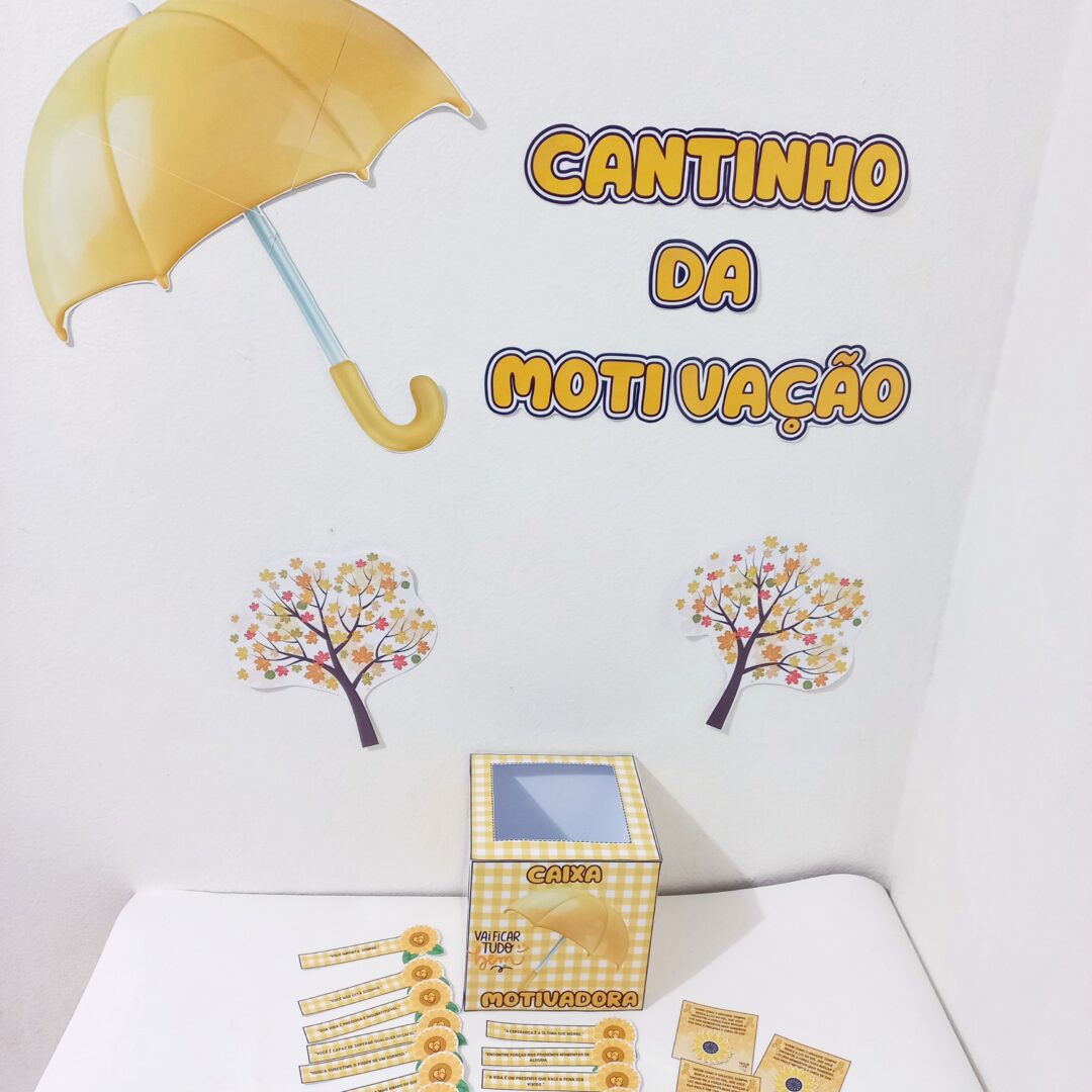 Cantinho da motiva com caixa - setembro amarelo