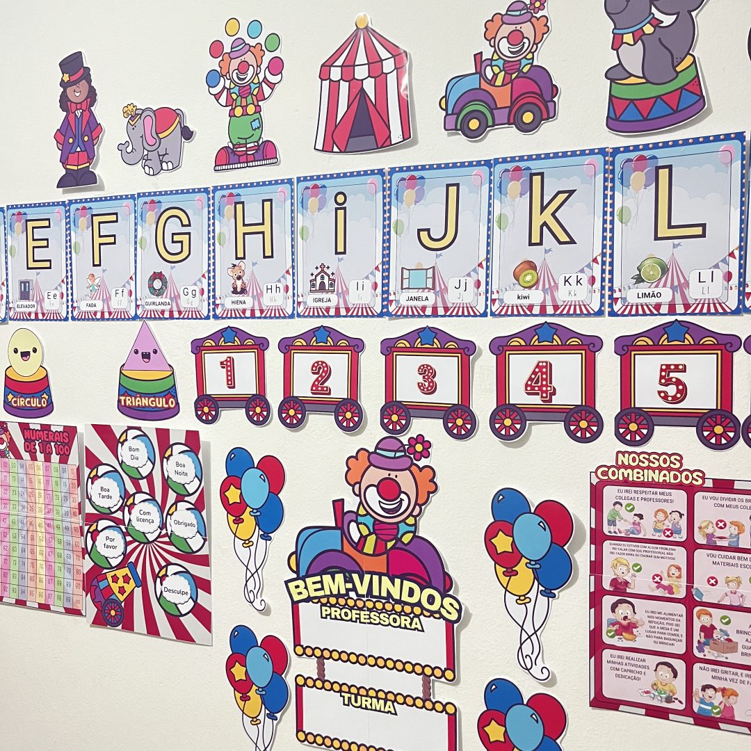 Kit sala de aula - tema circo mágico